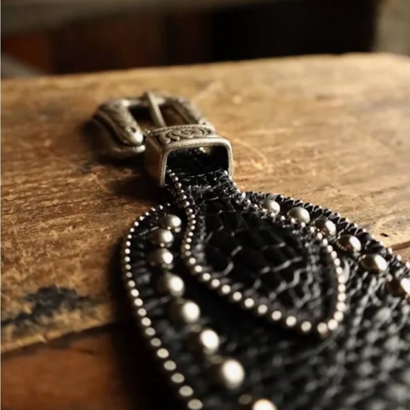 Streets Ahead Black Belt with Silver Detailing main image 4